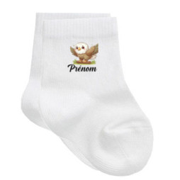 chaussettes-bébé-personnalisé-aigle-prénom