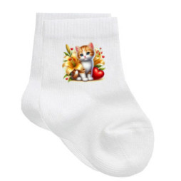 chaussettes-bébé-personnalisé-chat-lys-prénom