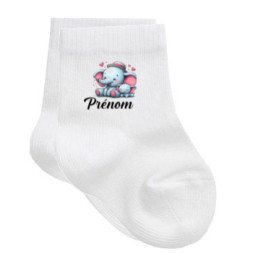 chaussettes-bébé-personnalisé-elephant-duo-prénom