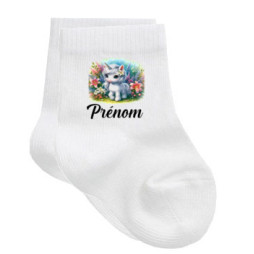 chaussettes-bébé-personnalisé-licorne-prénom