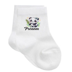 chaussettes-bébé-personnalisé-panda-file-prénom