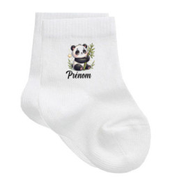 chaussettes-bébé-personnalisé-panda-garcon-prénom
