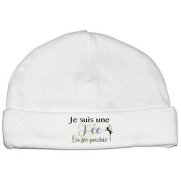 bonnet-naissance-personnalisé-je-suis-une-fée