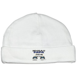 bonnet-naissance-personnalisé-niveau-papa-2024