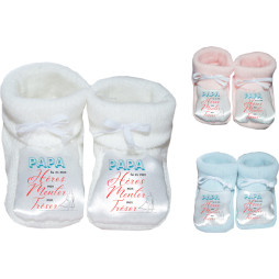 chaussons-bébé-personnalisés-papa-tu-es-mon-héros