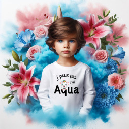 Tee-shirt-garçon-personnalisé-jpeux-pas-jai-aqua-poney