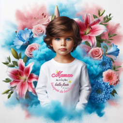 Tee-shirt-garçon-personnalisé-maman-tu-es-la-plus-belle