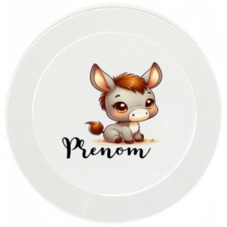 assiette-enfant-personnalisée-ane-prénom