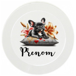 assiette-enfant-personnalisée-bouledogue-lys-prénom