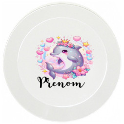 assiette-enfant-personnalisée-dauphin-prénom