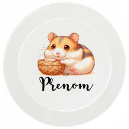 assiette-enfant-personnalisée-hamster-prénom