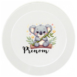 assiette-enfant-personnalisée-koala-prénom