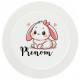 assiette-enfant-personnalisée-lapin-rose-prénom