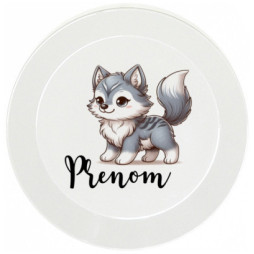 assiette-enfant-personnalisée-loup-prénom