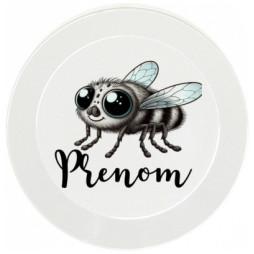 assiette-enfant-personnalisée-mouche-prénom