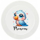 assiette-enfant-personnalisée-perroquet-prénom