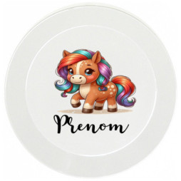 assiette-enfant-personnalisée-poney-prénom