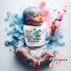 bavoir-bébé-personnalisé-dragon-prénom