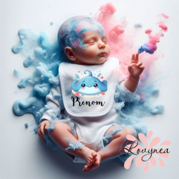 bavoir-bébé-personnalisé-raie-prénom