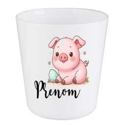verre-enfant-personnalise-cochon-assis-prénom