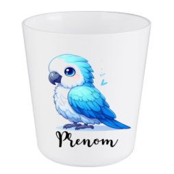 verre-enfant-personnalise-perroquet-bleu-prénom