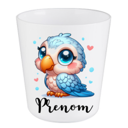 verre-enfant-personnalise-perroquet-prénom