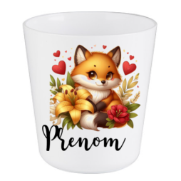 verre-enfant-personnalise-renard-lys-prénom