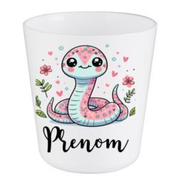 verre-enfant-personnalise-serpent-rose-prénom