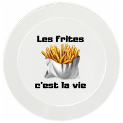 assiette-enfant-personnalisée-les-frites-cest-la-vie