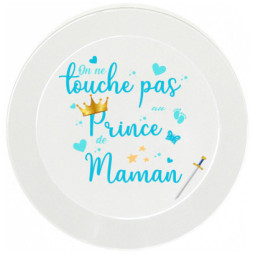 assiette-enfant-personnalisée-on-ne-touche-pas-au-prince-de-maman