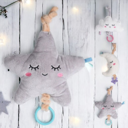 Peluche musicale de 30cm toute douce