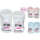 chaussons bébé personnalisé future star du biberon et des nuits blanches