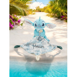 doudou stitch personnalisé au prénom de bébé
