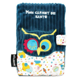 protège carnet de santé personnalisé hibou