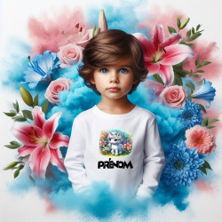 Tee-shirt-garçon-personnalisé-licorne