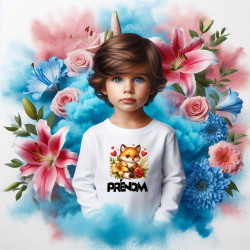 Tee-shirt-garçon-personnalisé-renard