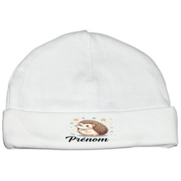 bonnet-naissance-personnalisé-herisson-prénom