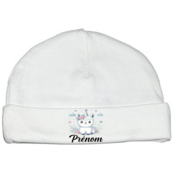 bonnet-naissance-personnalisé-lama-prénom