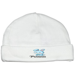 bonnet-naissance-personnalisé-lapin-bleue-prénom