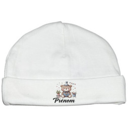 bonnet-naissance-personnalisé-ours-livre-prénom