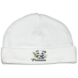 bonnet-naissance-personnalisé-panda-fille-prénom