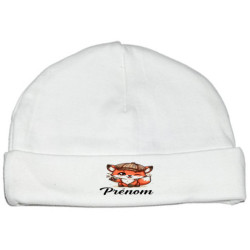 bonnet-naissance-personnalisé-renard-casquette-prénom