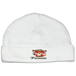 bonnet-naissance-personnalisé-renard-casquette-prénom