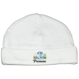 bonnet-naissance-personnalisé-serpent-bleue-prénom
