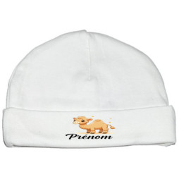 bonnet-naissance-personnalisé-tigre-dromadaire-prénom