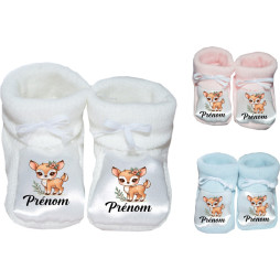 chaussons-bébé-personnalisé-blanc-bleu-ou-rose-biche-prénom